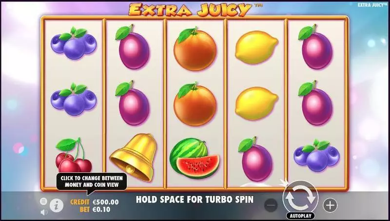 Extra Juicy Slots made by Pragmatic Play - Main Screen Reels