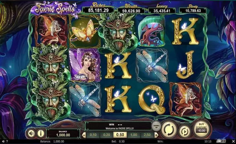 Faerie Spells Slots made by BetSoft - Main Screen Reels