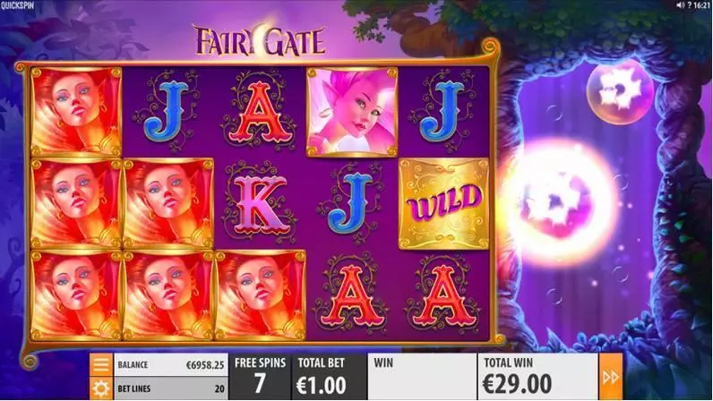 Fairy Gate Slots made by Quickspin - Main Screen Reels