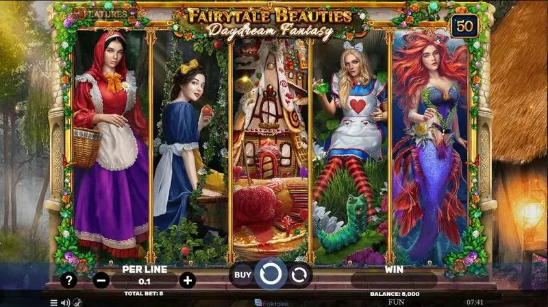 Fairytale Beauties – Daydream Fantasy Slots made by Spinomenal - Main Screen Reels