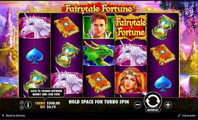 Fairytale Fortune Slots made by Pragmatic Play - Main Screen Reels