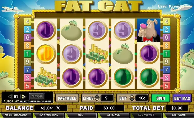 Fat Cat Slots made by CryptoLogic - Main Screen Reels