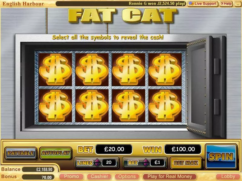 Fat Cat Slots made by WGS Technology - Bonus 1