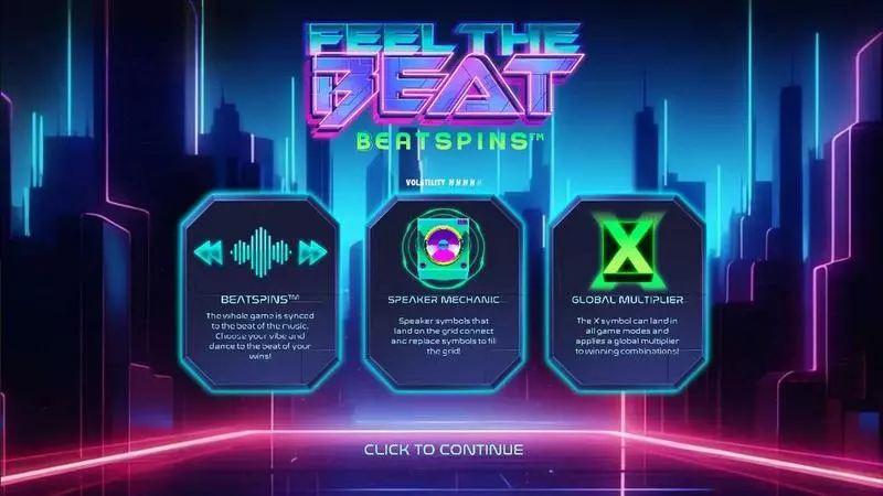 Feel the Beat Slots made by Hacksaw Gaming - Info and Rules