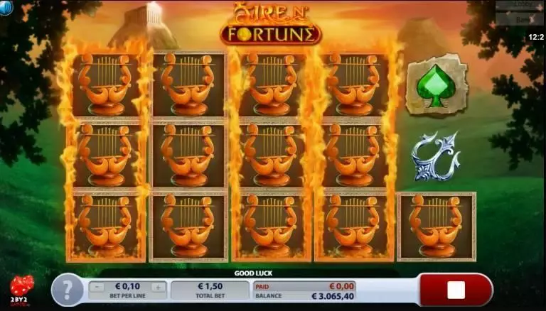 Fire N’ Fortune Slots made by 2 by 2 Gaming - Main Screen Reels
