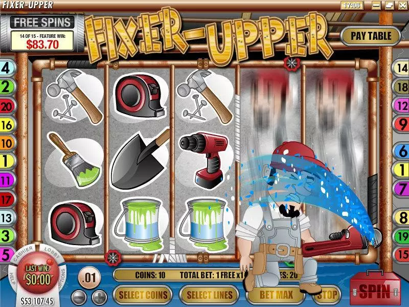 Fixer Upper Slots made by Rival - Bonus 1