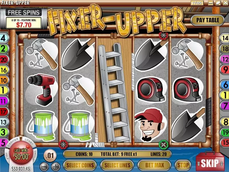 Fixer Upper Slots made by Rival - Main Screen Reels