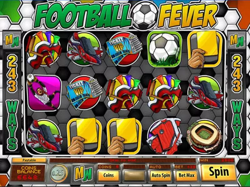 Football Fever Slots made by Saucify - Main Screen Reels