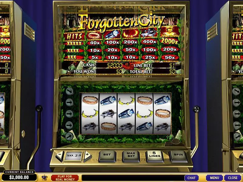 Forgotten City Slots made by PlayTech - Main Screen Reels