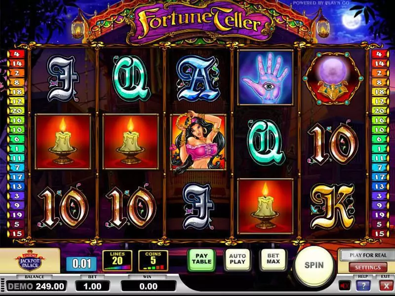 Fortune Teller Slots made by Play'n GO - Main Screen Reels