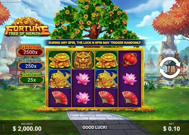 Fortune Tree of Wealth Slots made by Wizard Games - Main Screen Reels