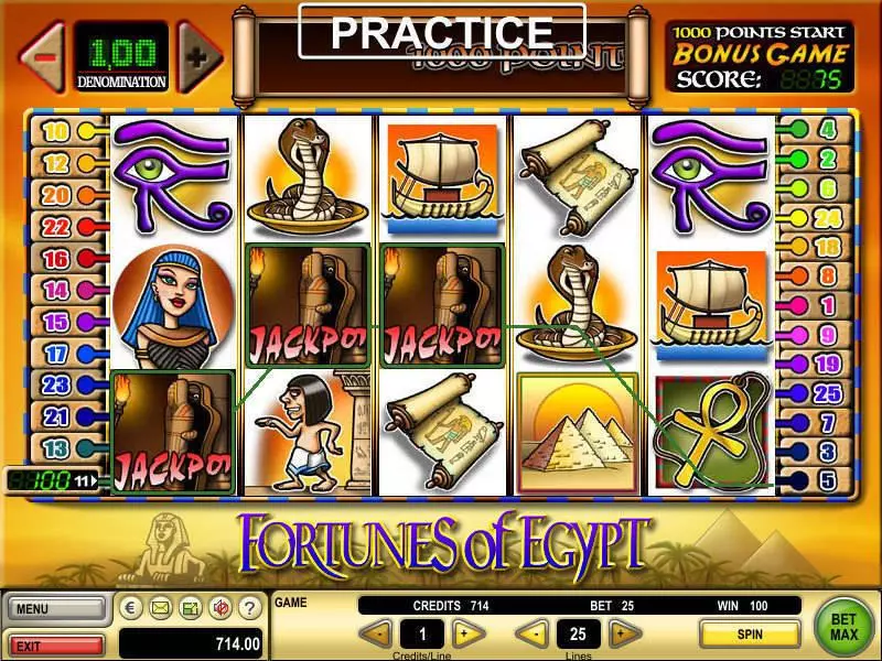 Fortunes of Egypt Slots made by GTECH - Bonus 1