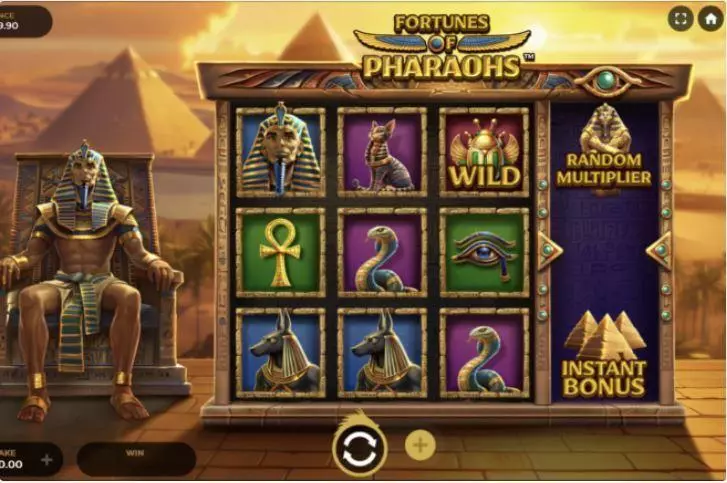 Fortunes of Pharaohs Slots made by Dragon Gaming - Main Screen Reels