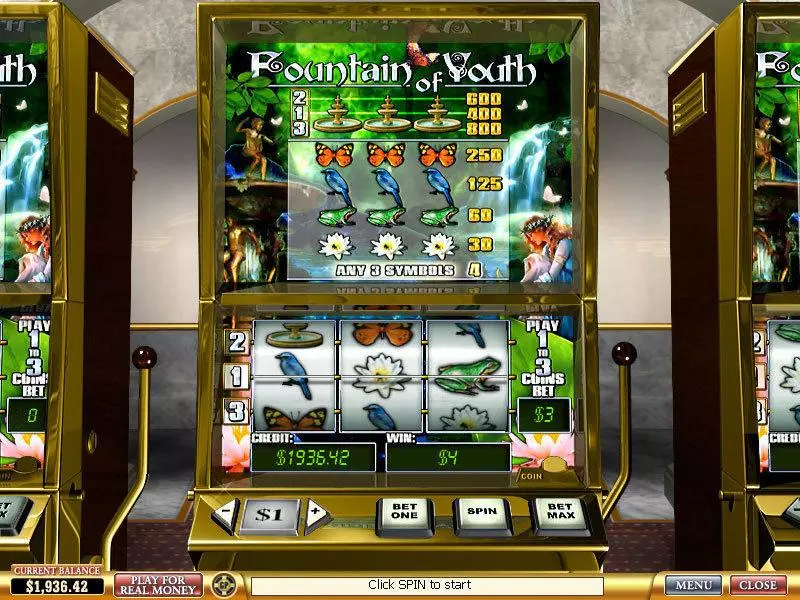 Fountain Of Youth Slots made by PlayTech - Main Screen Reels
