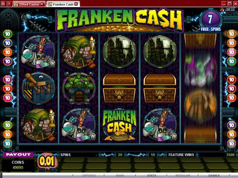 Franken Cash Slots made by Microgaming - Bonus 1