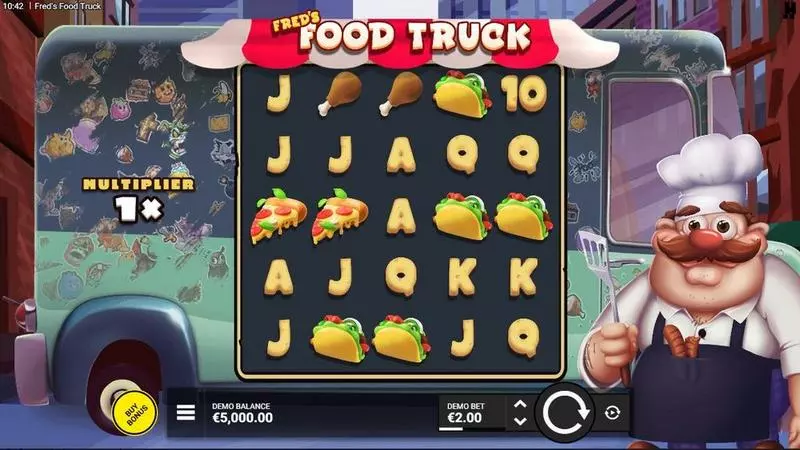 Fred'  Food Truck Slots made by Hacksaw Gaming - Main Screen Reels