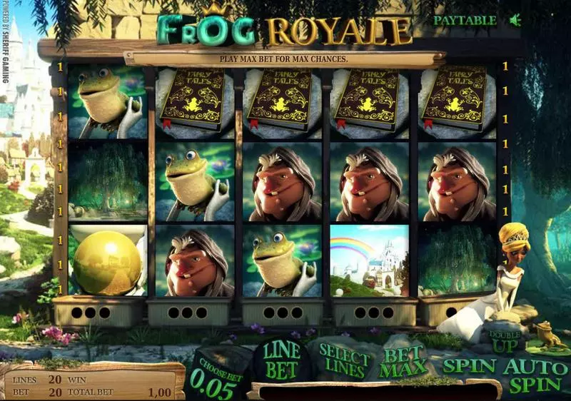 Frog Royale Slots made by Sheriff Gaming - Main Screen Reels