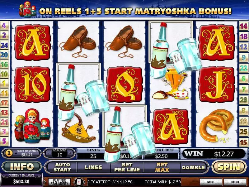 From Russia With Love Slots made by PlayTech - Main Screen Reels