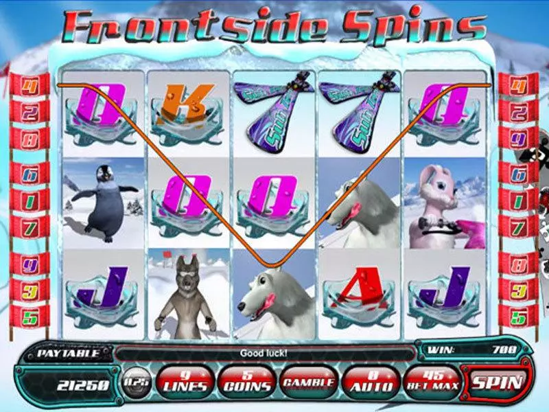 Frontside Spins Slots made by Saucify - Main Screen Reels