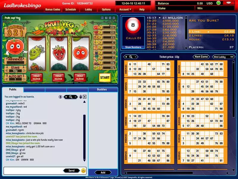 Fruit and Veg Slots made by Virtue Fusion - Main Screen Reels