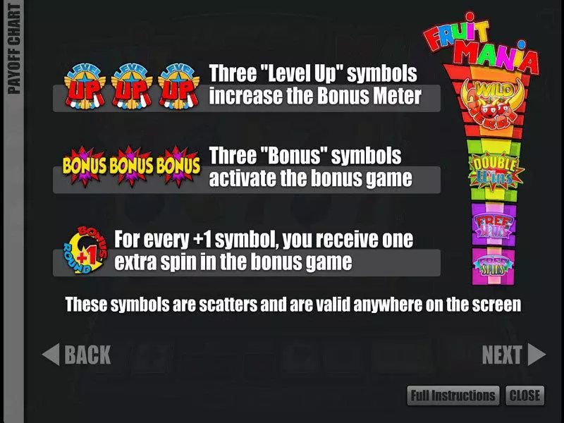 Fruit Mania Slots made by Slotland Software - Bonus 1