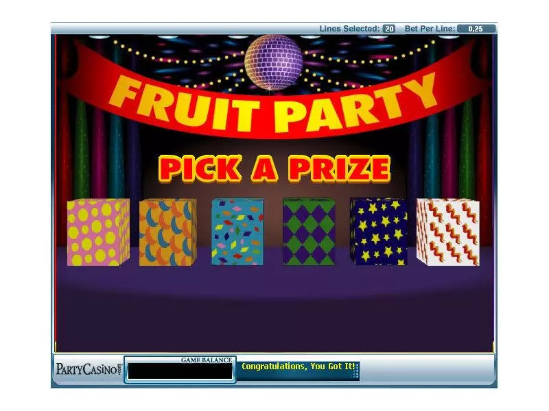 Fruit Party Slots made by bwin.party - Bonus 1
