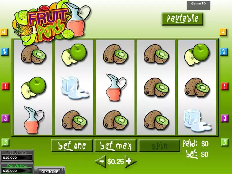 Fruit Punch Slots made by DGS - Main Screen Reels