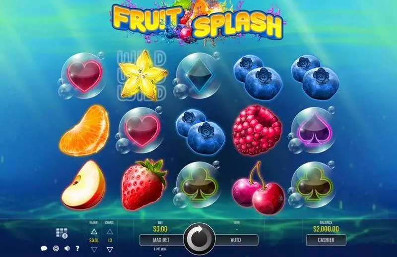 Fruit Splash Slots made by Rival - Main Screen Reels