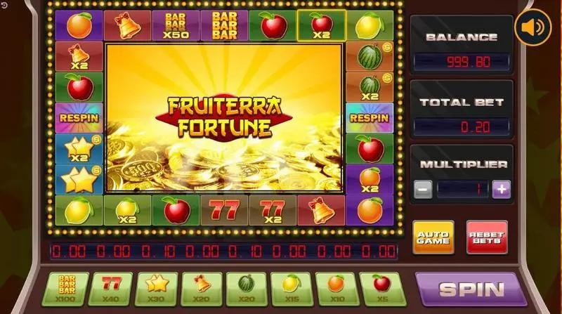 Fruiterra Fortune Slots made by Booongo - Main Screen Reels
