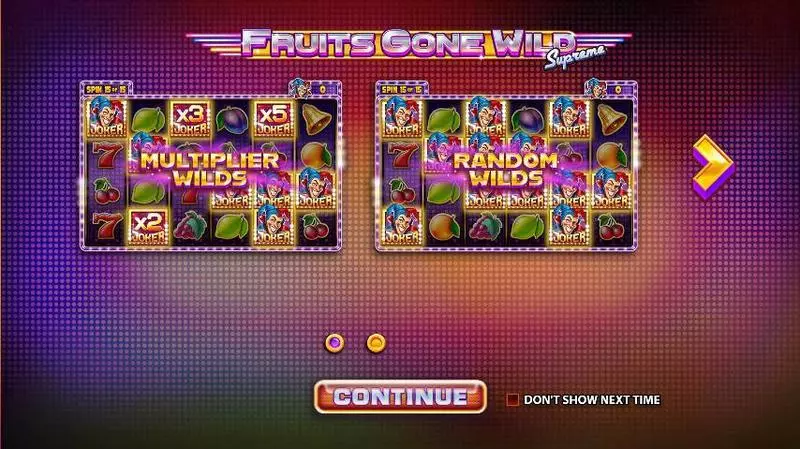 Fruits Gone Wild Supreme Slots made by StakeLogic - Info and Rules