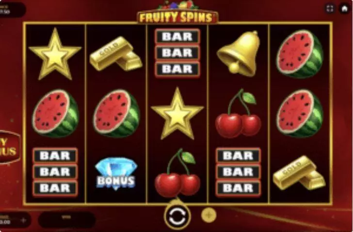 Fruity Spins Slots made by Dragon Gaming - Main Screen Reels