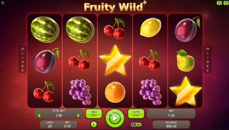Fruity Wild Slots made by Booongo - Main Screen Reels