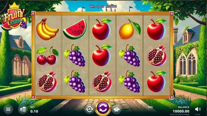 Fruity X125 Slots made by Mascot Gaming - Main Screen Reels
