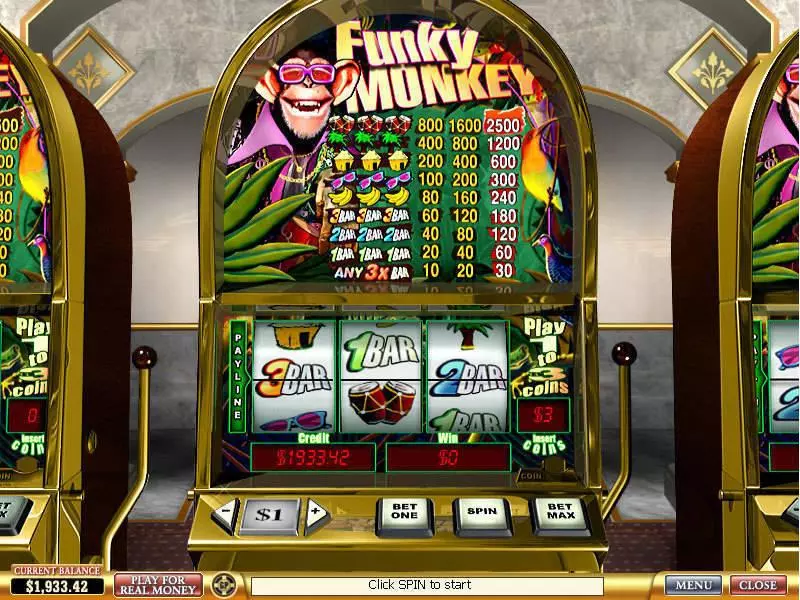 Funky Monkey Slots made by PlayTech - Main Screen Reels