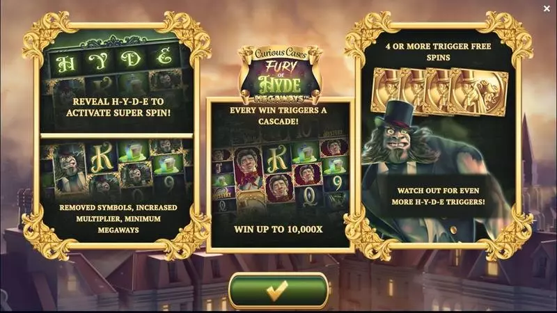 Fury of Hyde Megaways Slots made by Jelly Entertainment - Info and Rules