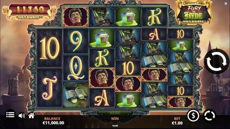 Fury of Hyde Megaways Slots made by Jelly Entertainment - Main Screen Reels