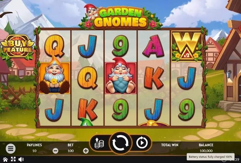 Garden Gnomes Slots made by Apparat Gaming - Main Screen Reels