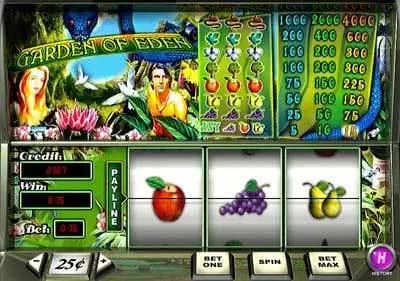 Garden of Eden Slots made by PlayTech - Main Screen Reels