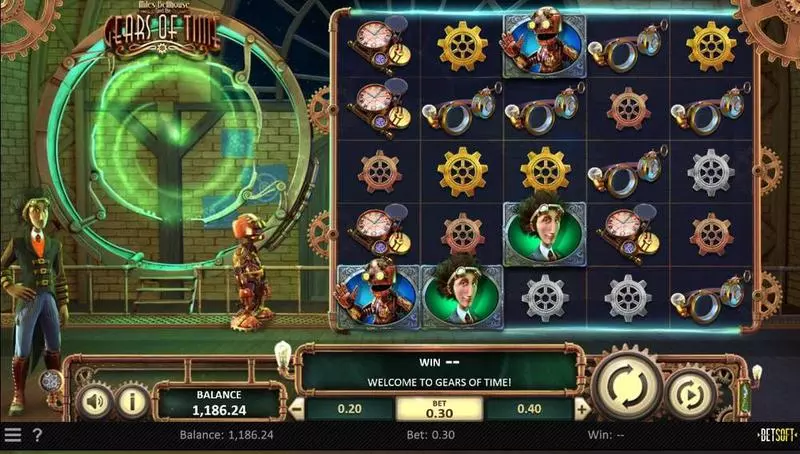 Gears of Time Slots made by BetSoft - Main Screen Reels