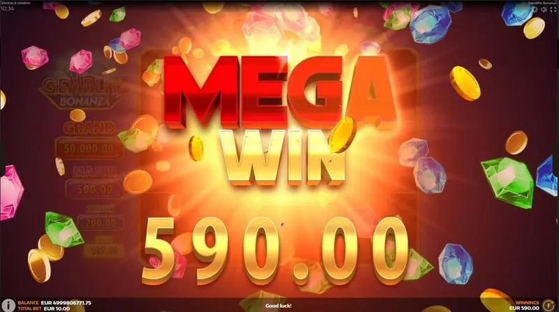 GemBlitz Bonanza Slots made by Mancala Gaming - Winning Screenshot