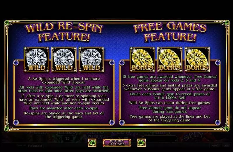Gemtopia Slots made by RTG - Free Spins Feature