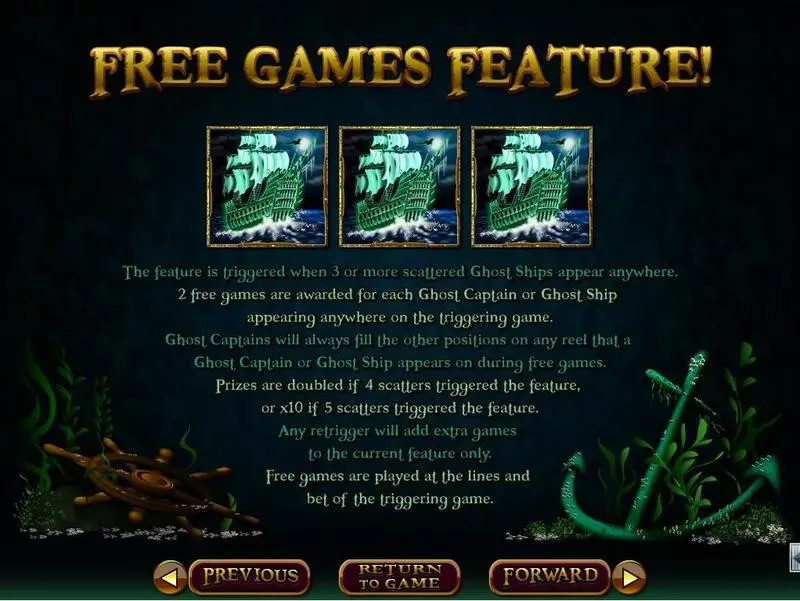 Ghost Ship Slots made by RTG - Info and Rules