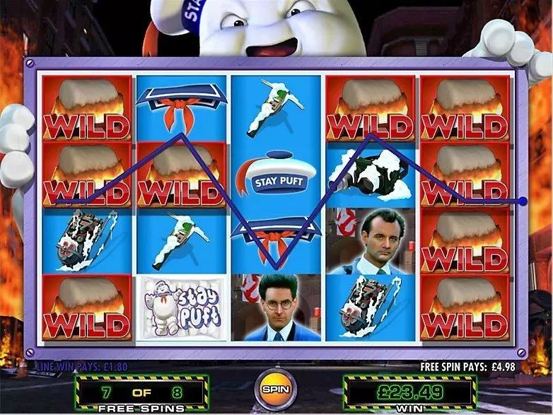 Ghostbusters Slots made by IGT - Introduction Screen