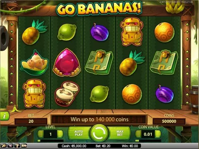 Go Bananas! Slots made by NetEnt - Main Screen Reels