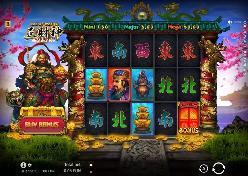 God Of Wealth Hold And Win Slots made by BGaming - Main Screen Reels