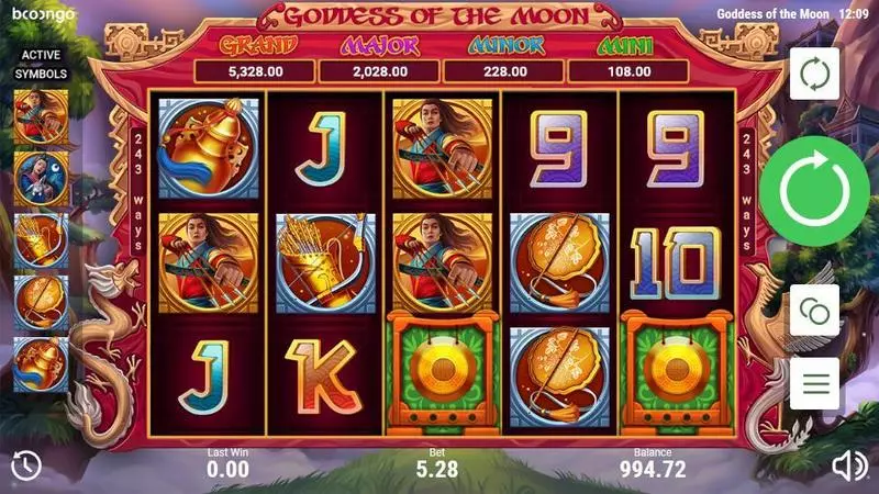 Goddes of the Moon Slots made by Booongo - Main Screen Reels
