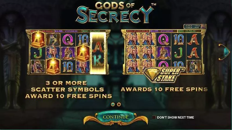 Gods of Secrecy Slots made by StakeLogic - Info and Rules