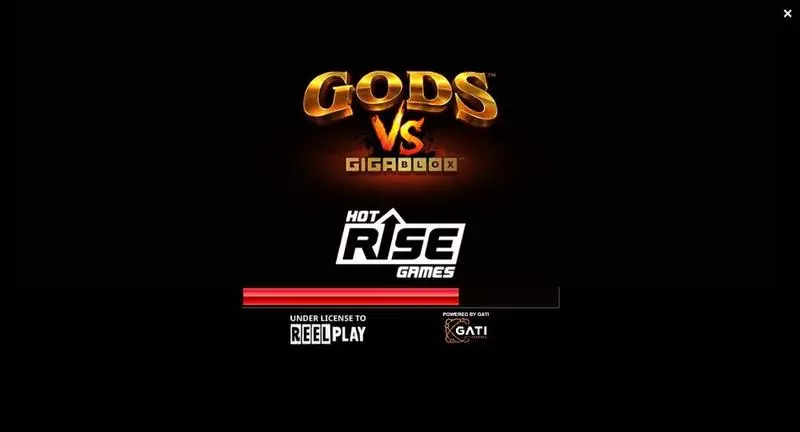 Gods VS Gigablox Slots made by ReelPlay - Introduction Screen