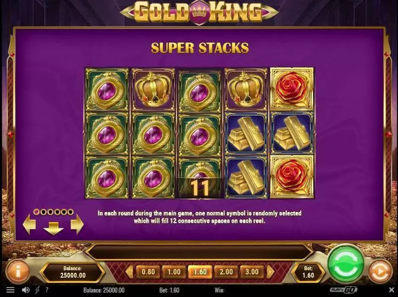 Gold King Slots made by Play'n GO - Bonus 1