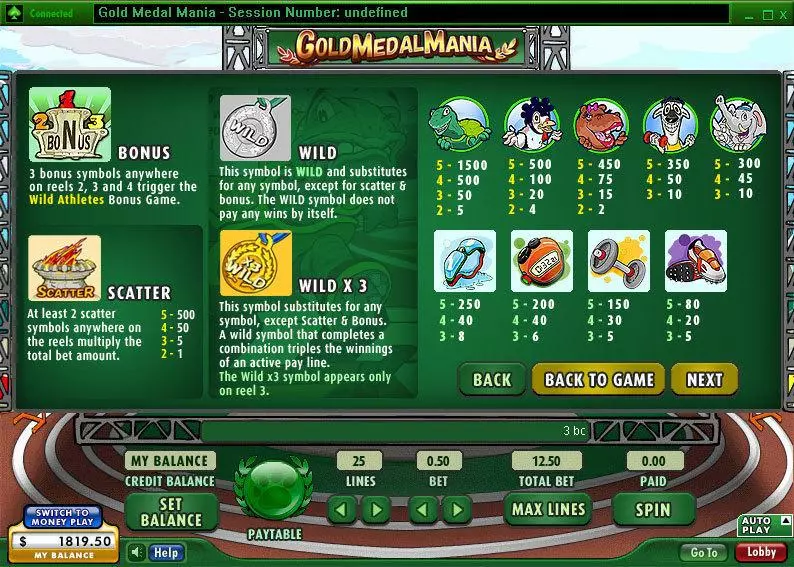 Gold Medal Mania Slots made by 888 - Info and Rules
